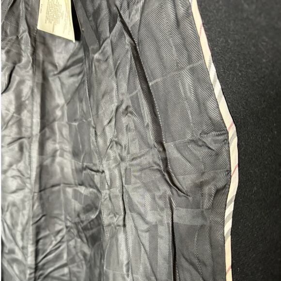 Burberry London Women UK 14 US 12 Black Wool Cashmere Stand Collar Long Coat - Picture 16 of 16